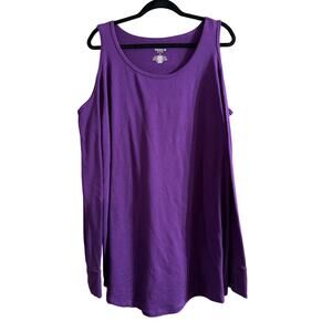 Torrid Women's Plus Size Purple Cold Shoulder Active Sweatshirt Size 4 4X